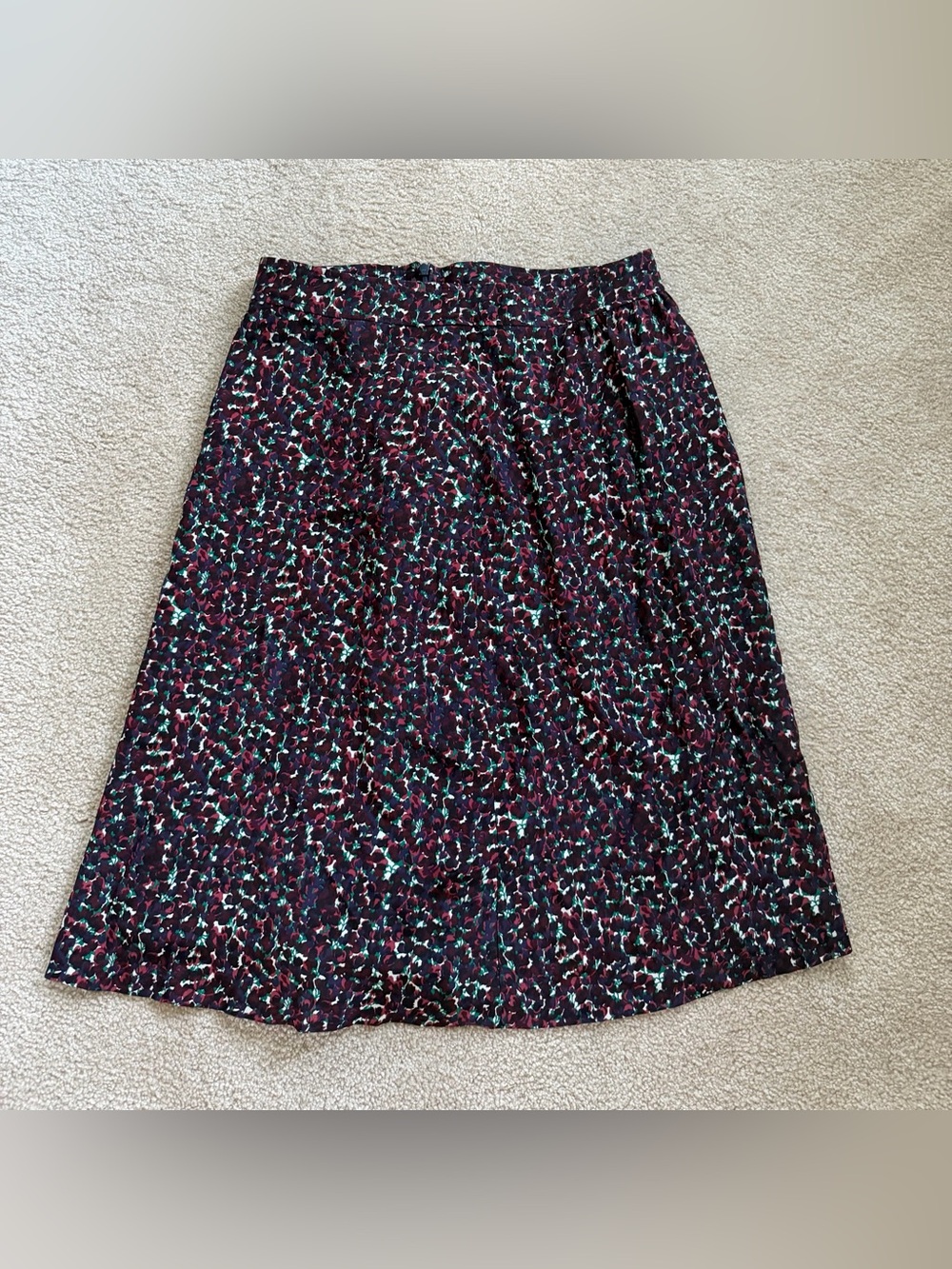 A.P.C. A-Line Floral Motif Skirt